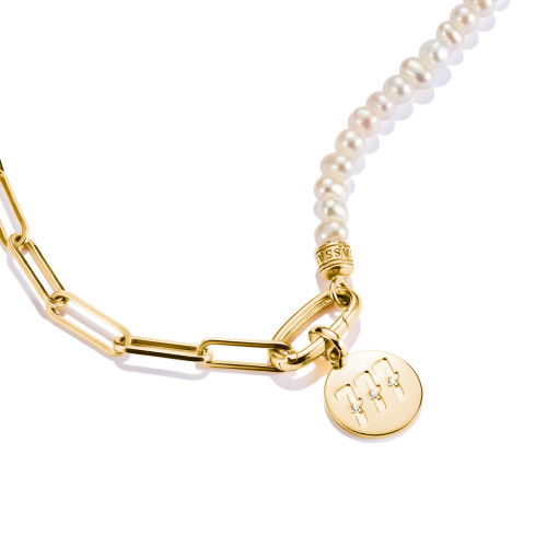 Helen Kirchhofer - Thomas Sabo Charm-Anhänger Engelzahl 777 mit Steinen Connect vergoldet - CC1254-414-14
