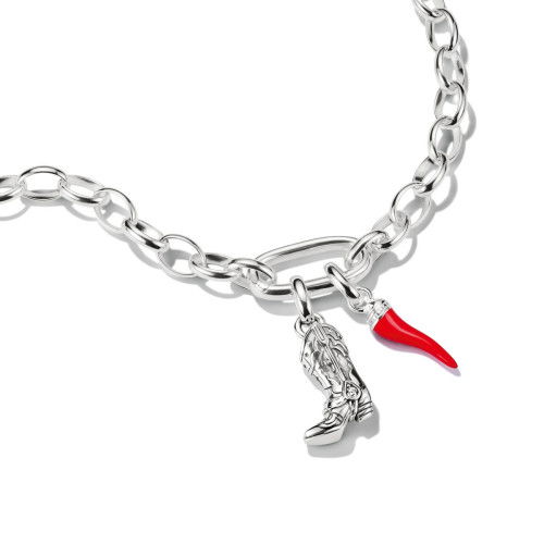 Helen Kirchhofer - Thomas Sabo Charm-Anhänger Cowboystiefel Connect Silber - CC1325-643-14