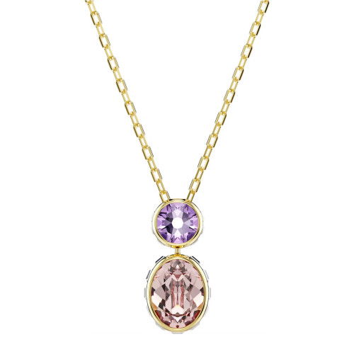 Helen Kirchhofer - Swarovski Chroma Halskette Verschiedene Schliffe Mehrfarbig Goldlegierungsschicht - 5741586