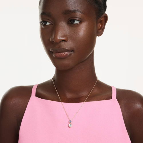 Helen Kirchhofer - Swarovski Chroma Halskette Verschiedene Schliffe Mehrfarbig Goldlegierungsschicht - 5741586