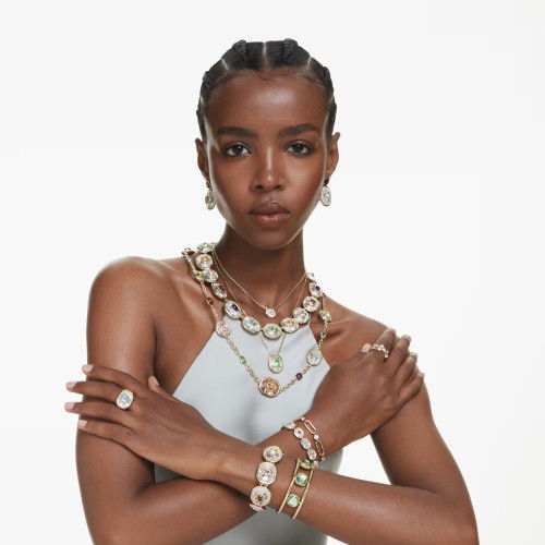 Helen Kirchhofer - Swarovski Chroma Tennis Armband Oktagon Schliff Mehrfarbig Goldlegierungsschicht - 5715800