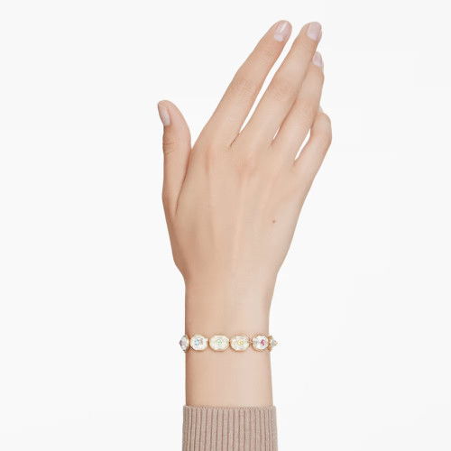 Helen Kirchhofer - Swarovski Chroma Tennis Armband Oktagon Schliff Mehrfarbig Goldlegierungsschicht - 5715800