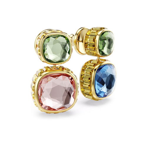 Helen Kirchhofer - Swarovski Chroma Drop Ohrhänger Kissenschliff Mehrfarbig Gold - 5692492