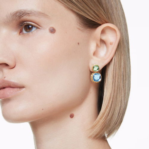 Helen Kirchhofer - Swarovski Chroma Drop Ohrhänger Kissenschliff Mehrfarbig Gold - 5692492