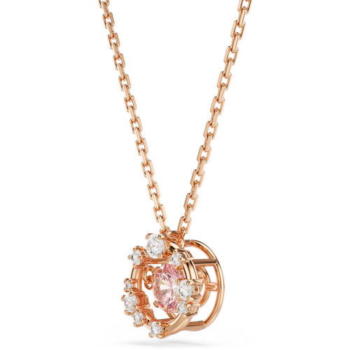 Helen Kirchhofer - Swarovski Constella Halskette Rundschliff Dancing Stone Rosa Roségold Legierungsschicht - 5744244