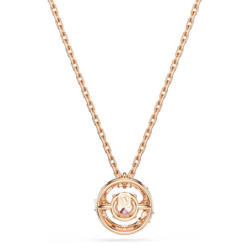 Helen Kirchhofer - Swarovski Constella Halskette Rundschliff Dancing Stone Rosa Roségold Legierungsschicht - 5744244
