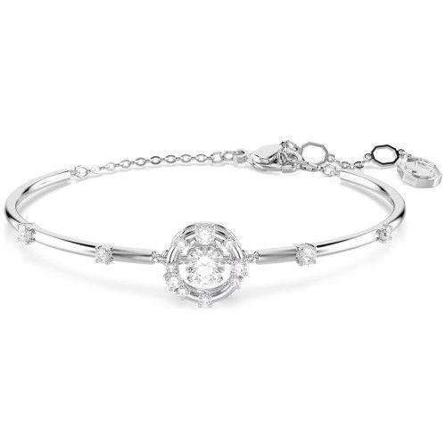 Helen Kirchhofer - Swarovski Constella Armreif Rundschliff Dancing Stone Weiss Rhodiniert - 5743523