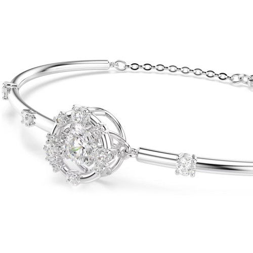 Helen Kirchhofer - Swarovski Constella Armreif Rundschliff Dancing Stone Weiss Rhodiniert - 5743523