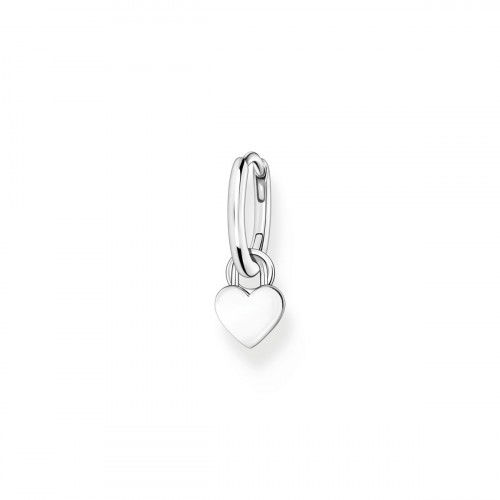 Helen Kirchhofer - Thomas Sabo Einzel Creole mit Herz Anhänger Silber - CR717-001-21