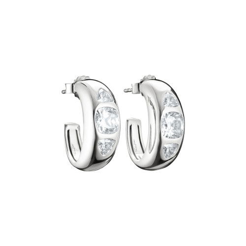 Helen Kirchhofer - Thomas Sabo Creolen mit weissen Zirkonia Steine Bold Elegance Silber - CR759-051-14