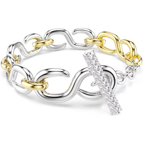 Helen Kirchhofer - Swarovski Dextera Armband Rundschliff T Verschluss Weiss Metallmix