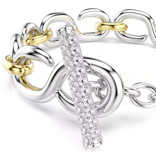 Helen Kirchhofer - Swarovski Dextera Armband Rundschliff T Verschluss Weiss Metallmix