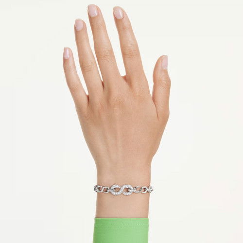 Helen Kirchhofer - Swarovski Dextera Armband Rundschliff Weiss Rhodiniert - 5747642