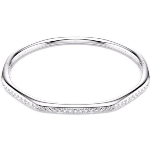 Helen Kirchhofer - Swarovski Dextera Armreif Achteckform Rundschliff Weiss Rhodiniert