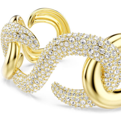Helen Kirchhofer - Swarovski Dextera Armreif Rundschliff Weiss Goldlegierungsschicht