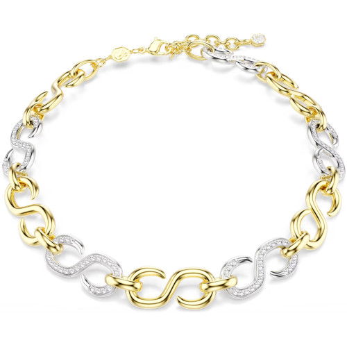 Helen Kirchhofer - Swarovski Dextera Halskette Rundschliff Kette Weiss Metallmix - 5741795