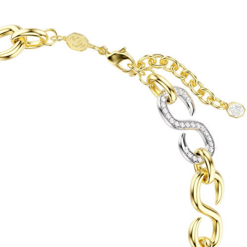 Helen Kirchhofer - Swarovski Dextera Halskette Rundschliff Kette Weiss Metallmix - 5741795