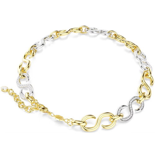 Helen Kirchhofer - Swarovski Dextera Halskette Rundschliff Kette Weiss Metallmix - 5741795