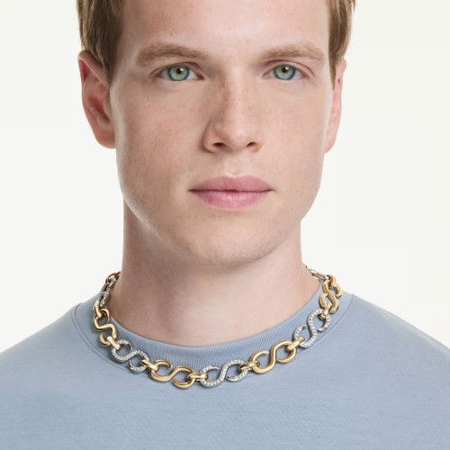 Helen Kirchhofer - Swarovski Dextera Halskette Rundschliff Kette Weiss Metallmix - 5741795