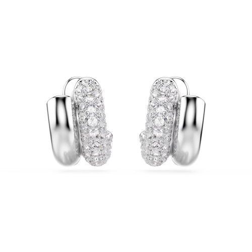 Helen Kirchhofer - Swarovski Dextera Kreolen Rundschliff Mini Weiss Rhodiniert - 5738197