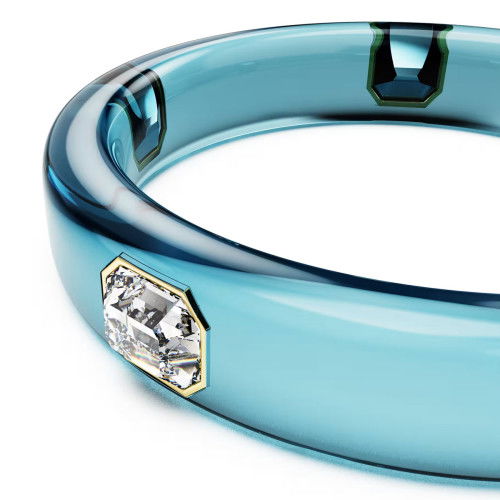 Helen Kirchhofer - Swarovski Dulcis Armreif Oktagon Schliff Blau Goldlegierungsschicht