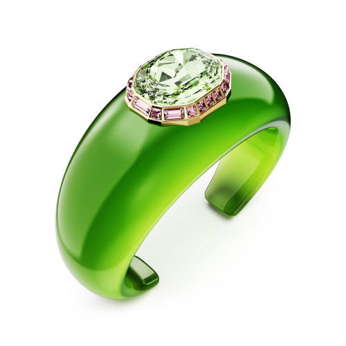 Helen Kirchhofer - Swarovski Dulcis Armreif Oktagon Schliff Pavé Grün Goldlegierungsschicht
