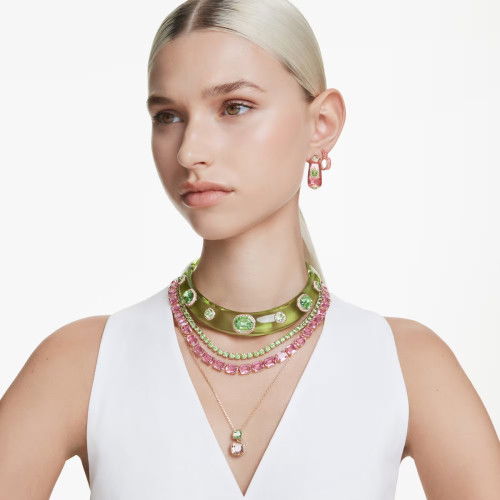 Helen Kirchhofer - Swarovski Dulcis Kreolen Verschiedene Schliffe Mehrfarbig Goldlegierungsschicht - 5719112