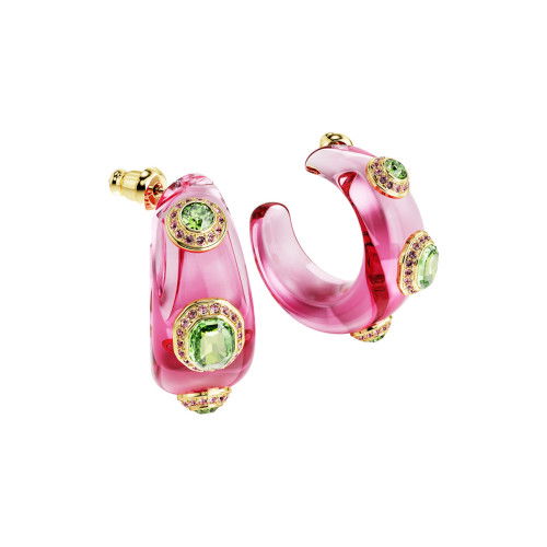 Helen Kirchhofer - Swarovski Dulcis Kreolen Verschiedene Schliffe Mehrfarbig Goldlegierungsschicht - 5719112