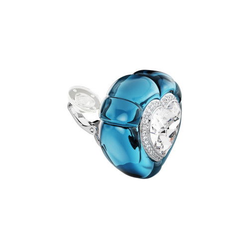 Helen Kirchhofer - Swarovski Dulcis Ohrclips Herzschliff Pavé Herz Blau Rhodiniert - 5714385
