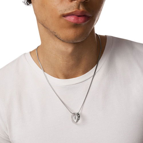 Helen Kirchhofer - Diesel Oval D Logo Halskette - DX1644040