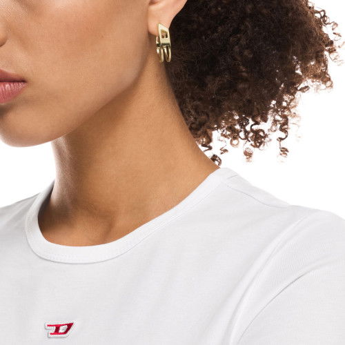 Helen Kirchhofer - Diesel D Logo Ohrringe - DX1671710