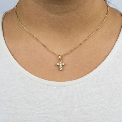 Helen Kirchhofer - Engelsrufer Halskette mit Anhänger Kreuz - ERN-CROSSHOPE-ZI-G