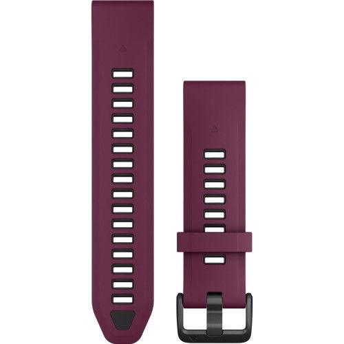 Garmin QuickFit 20 Merlot Graphite Silicone Band 010 13391 04 Helen Kirchhofer