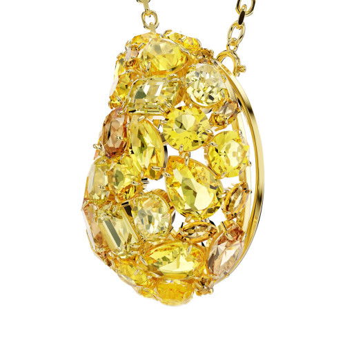 Helen Kirchhofer - Swarovski Gema Anhänger und Brosche Gelb Goldlegierungsschicht - 5732839