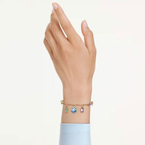 Helen Kirchhofer - Swarovski Gema Armband Verschiedene Schliffe Schwingende Kristalle Mehrfarbig Goldlegierungsschicht - 5737442