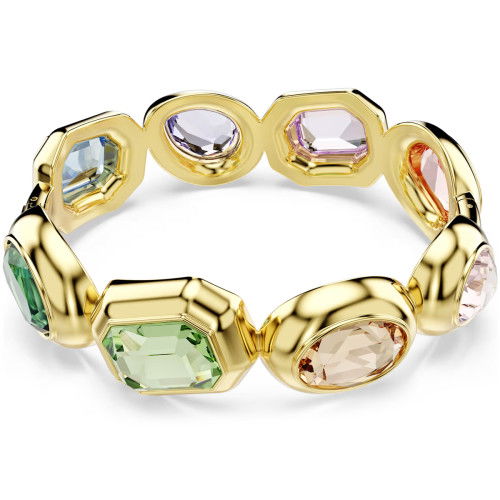 Helen Kirchhofer - Swarovski Gema Armreif Übergrosse Kristalle Verschiedene Schliffe Mehrfarbig Goldlegierungsschicht