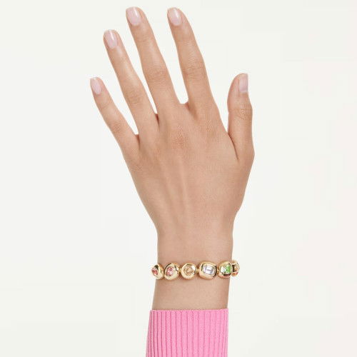 Helen Kirchhofer - Swarovski Gema Armreif Verschiedene Schliffe Mehrfarbig Goldlegierungsschicht