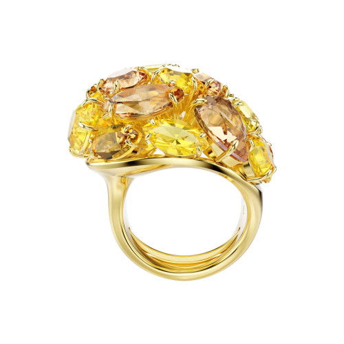 Helen Kirchhofer - Swarovski Gema Cocktail Ring Verschiedene Schliffe Gelb Goldlegierungsschicht
