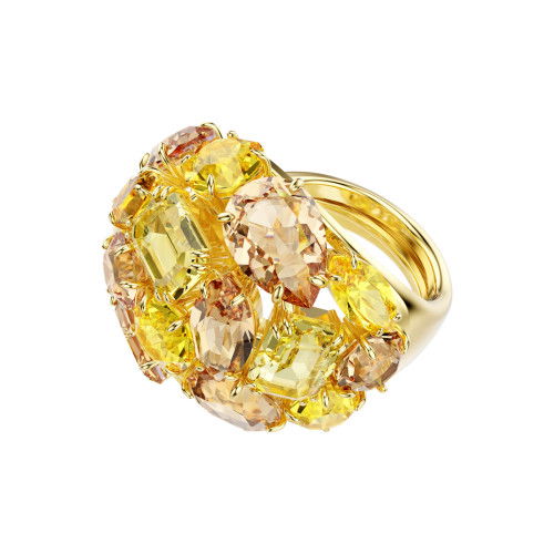Helen Kirchhofer - Swarovski Gema Cocktail Ring Verschiedene Schliffe Gelb Goldlegierungsschicht