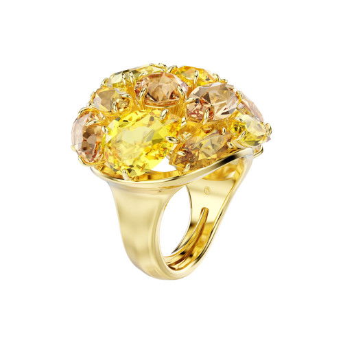 Helen Kirchhofer - Swarovski Gema Cocktail Ring Verschiedene Schliffe Gelb Goldlegierungsschicht