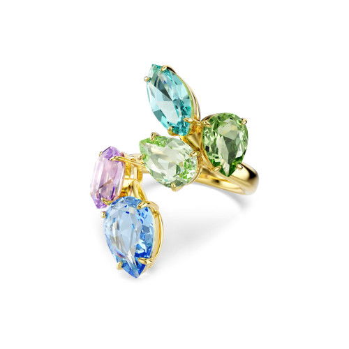 Helen Kirchhofer - Swarovski Gema Cocktail Ring Verschiedene Schliffe Mehrfarbig Goldlegierungsschicht