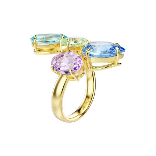 Helen Kirchhofer - Swarovski Gema Cocktail Ring Verschiedene Schliffe Mehrfarbig Goldlegierungsschicht