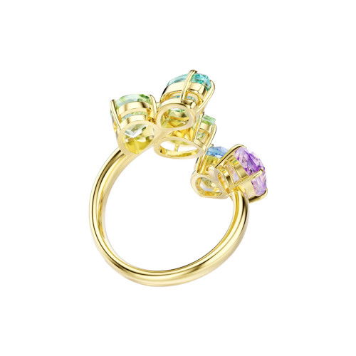 Helen Kirchhofer - Swarovski Gema Cocktail Ring Verschiedene Schliffe Mehrfarbig Goldlegierungsschicht