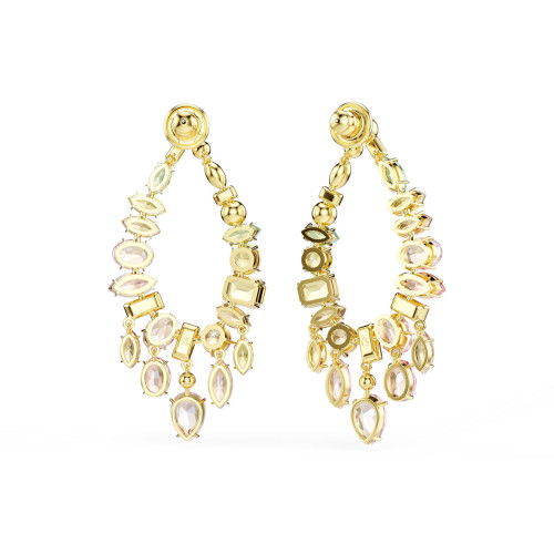 Helen Kirchhofer - Swarovski Gema Drop Ohrhänger Verschiedene Schliffe Chandelier Mehrfarbig Goldlegierungsschicht - 5737445