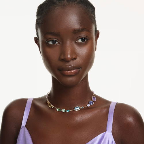 Helen Kirchhofer - Swarovski Gema Halskette Verschiedene Schliffe Mehrfarbig Goldlegierungsschicht - 5741584