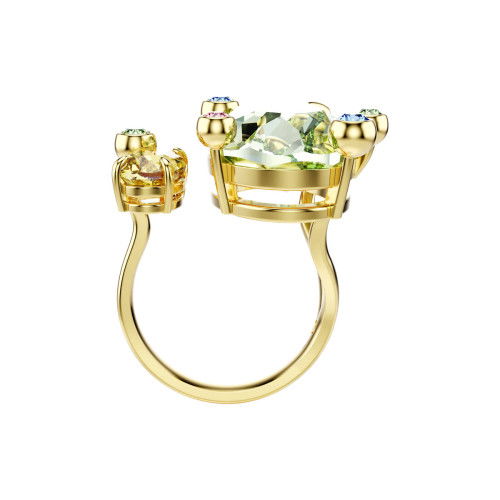 Helen Kirchhofer - Swarovski Gema Offener Ring Verschiedene Schliffe Mehrfarbig Goldlegierungsschicht