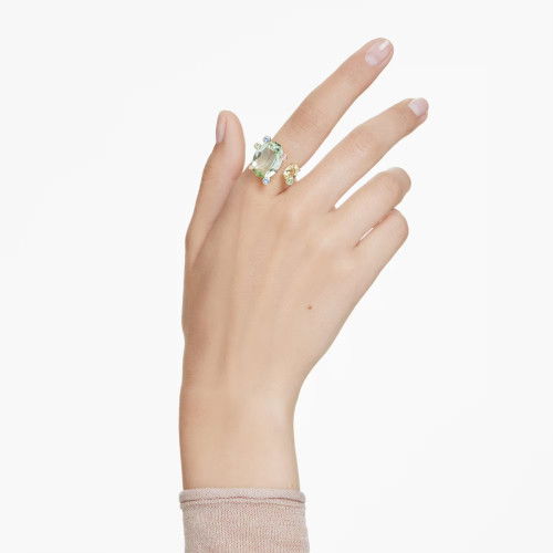 Helen Kirchhofer - Swarovski Gema Offener Ring Verschiedene Schliffe Mehrfarbig Goldlegierungsschicht