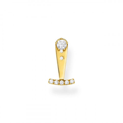 Helen Kirchhofer - Thomas Sabo Einzel Ohrstecker Weisse Steine Gold - H2152-414-14
