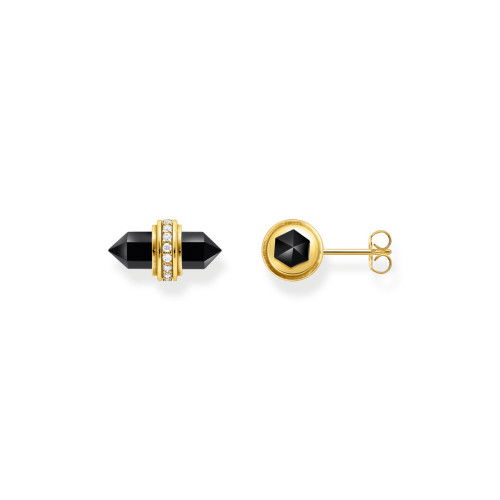 Helen Kirchhofer - Thomas Sabo Ohrstecker mit schwarzem Onyx Kristall Silber - H2281-177-11