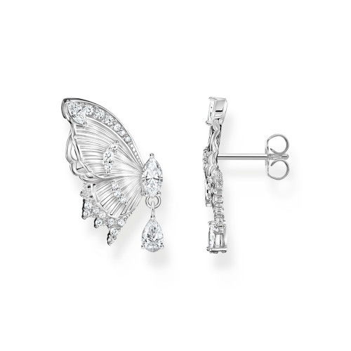 Helen Kirchhofer - Thomas Sabo Ohrstecker Schmetterling Butterfly Paradise mit Steinen Silber - H2328-051-14